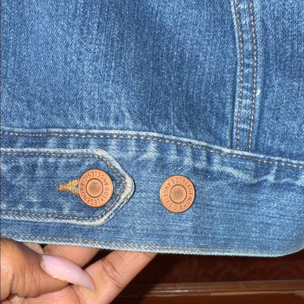 Lucky Brand Vintage Bleached Style Jean Jacket - Picture 7 of 9